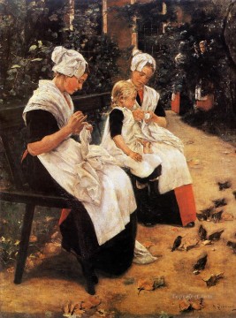 Amsterdam huérfanos en el jardín 1885 Max Liebermann Impresionismo alemán Pinturas al óleo